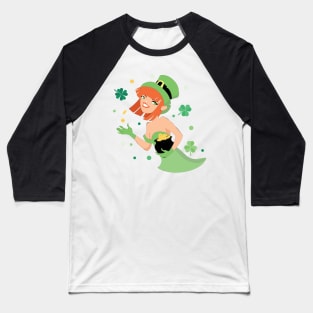 Leprechaun St Patrik's day Baseball T-Shirt